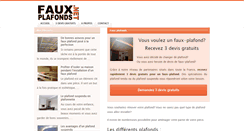 Desktop Screenshot of faux-plafonds.net