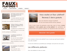 Tablet Screenshot of faux-plafonds.net